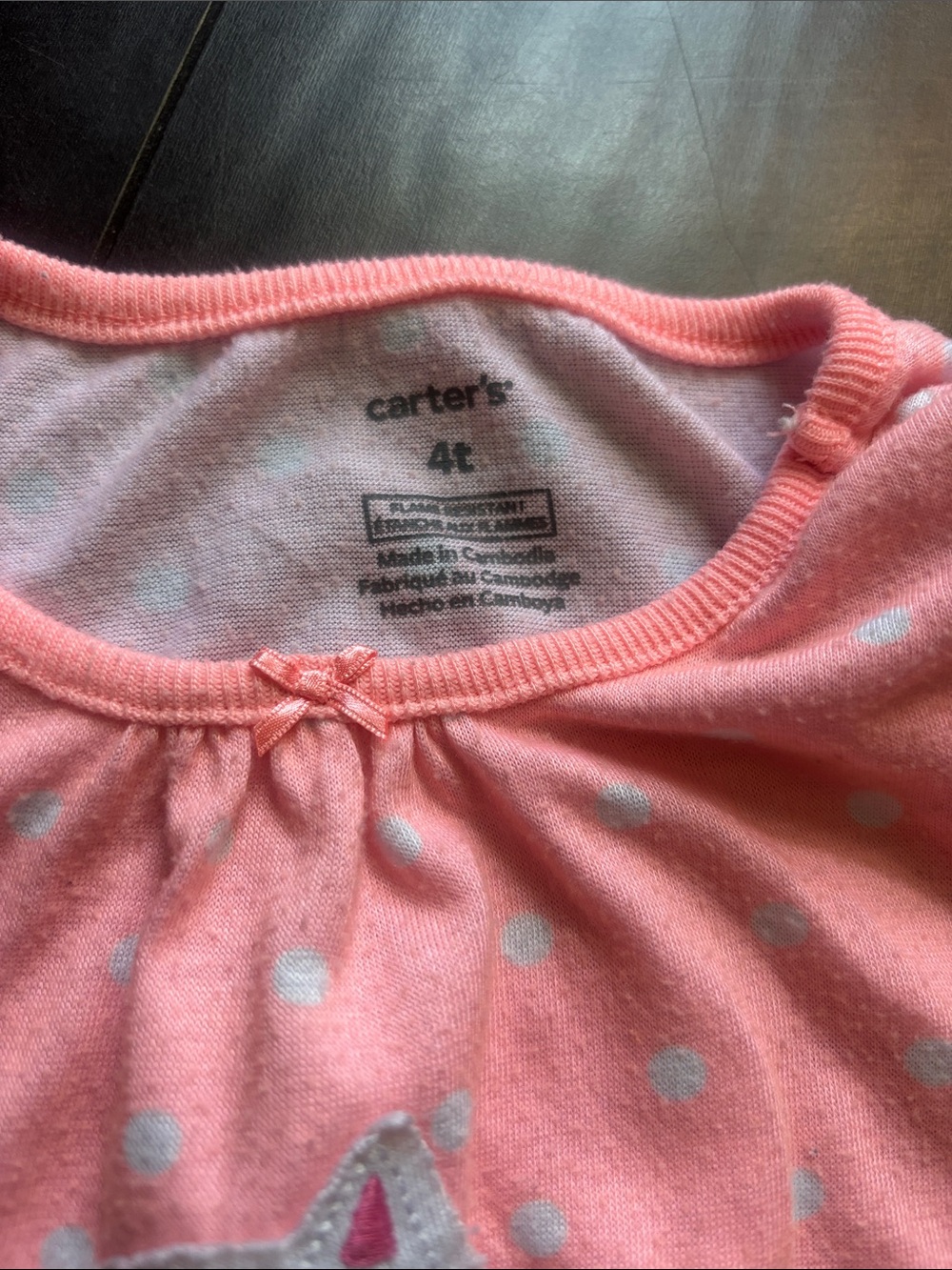 Carter's Girls' Pink Coral Ice Cream, Puppy and Dino Sleep Dresses - Picture 2 of 10